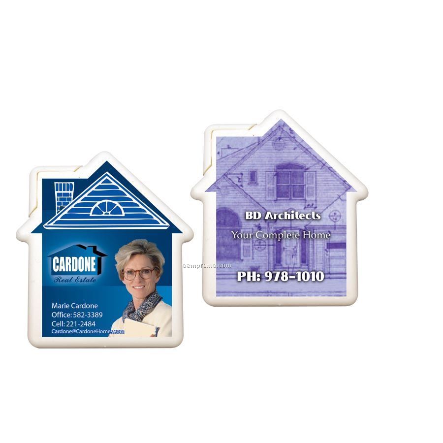 House Shaped Plastic Mint Card With Sugar-free Mints