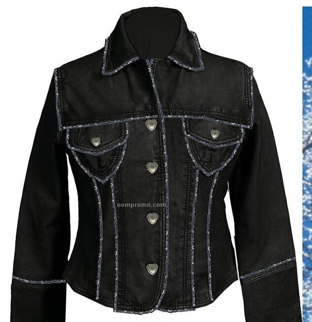 Ladies Boar Suede Leather Jacket (S-2xl)