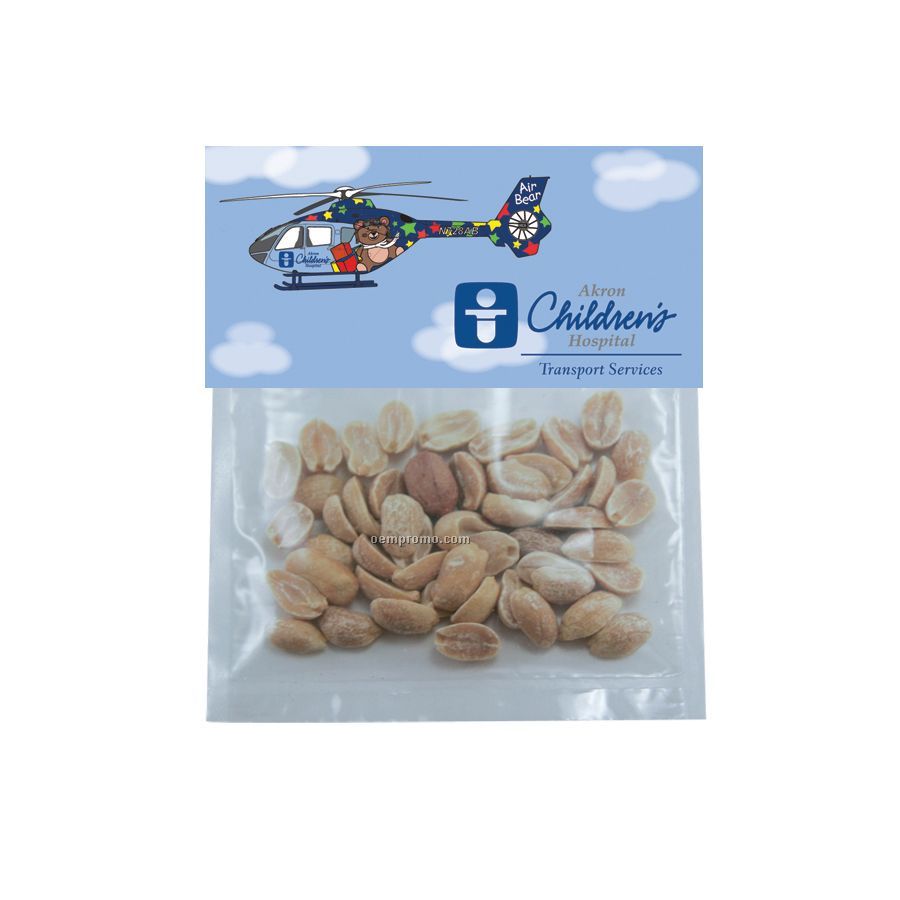 Plastic Candy Bag With Header Card & Peanuts