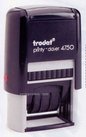 Trodat Custom Self-inking Stamps W/ Moveable Date Bands (1 1/2"X7/8")