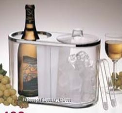 Twin Chiller Wine Cooler/ Ice Bucket Combo