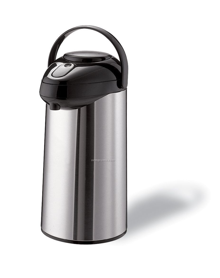 2 1/2 Liter Steelvac Stainless Airpot With Pump Lid