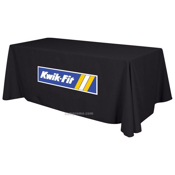 8' Standard Table Throw W/ Full Color Imprint