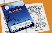 Halloween Coloring Book W/ Stock Cover & Stock Coloring Images