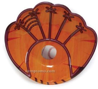 Plastic Tray W/ Baseball Glove Design