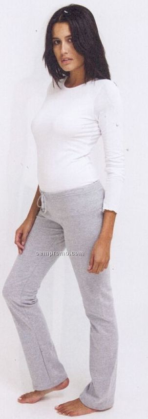 Women's California Fleece Straight Leg Pant - 10% Polyester In Heather Gray
