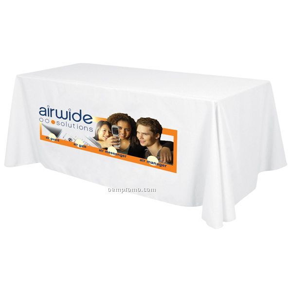 8' Standard Table Throw W/ Dye Sublimation Front Only