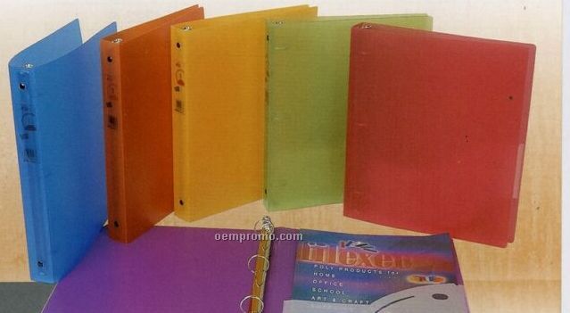 Assorted Pack Frosted 3-ring Binder With 1" Ring