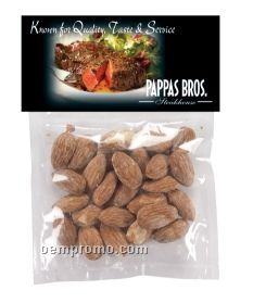 Large Plastic Candy Bag With Header Card & Almonds