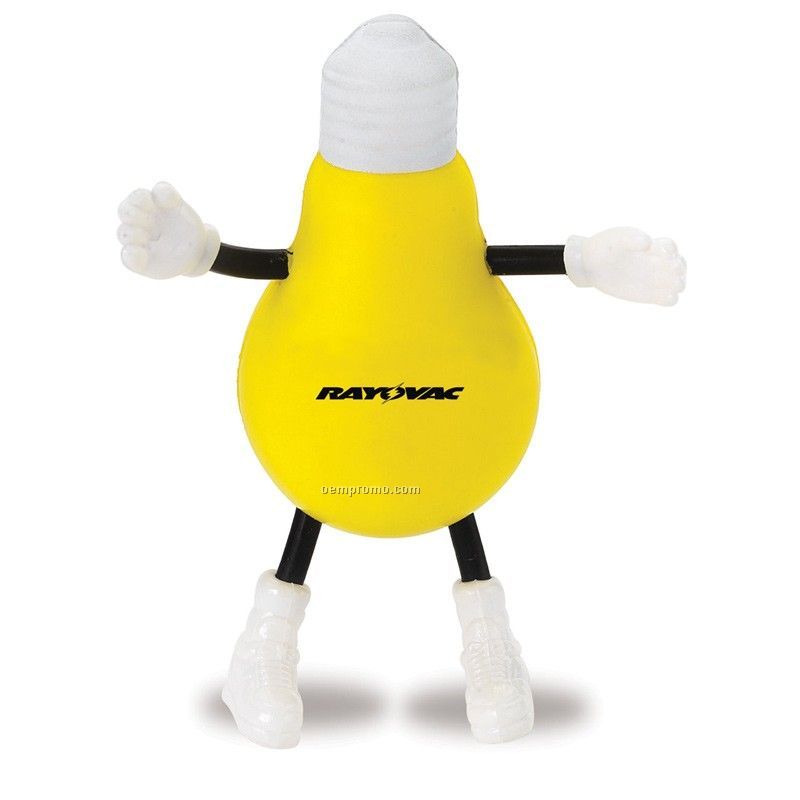 Light Bulb Man Squeeze Toy