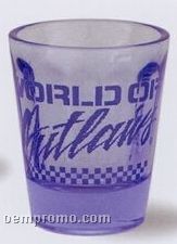 1 1/2 Oz. Light Blue Shot Glass