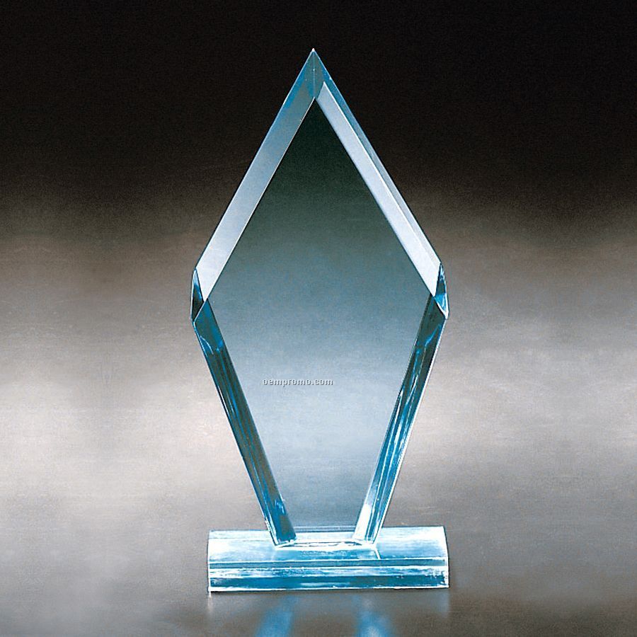 Blue Reverse Bevel Arrowhead Award