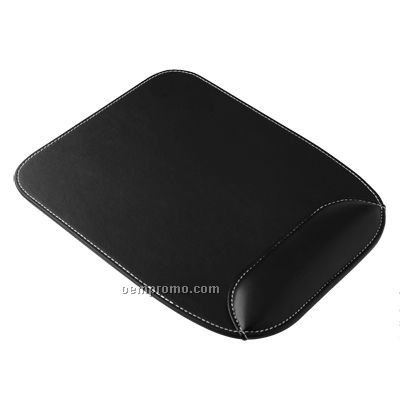 Pu Mouse Pad W/Wrist Cushion (Rectangle Shape)