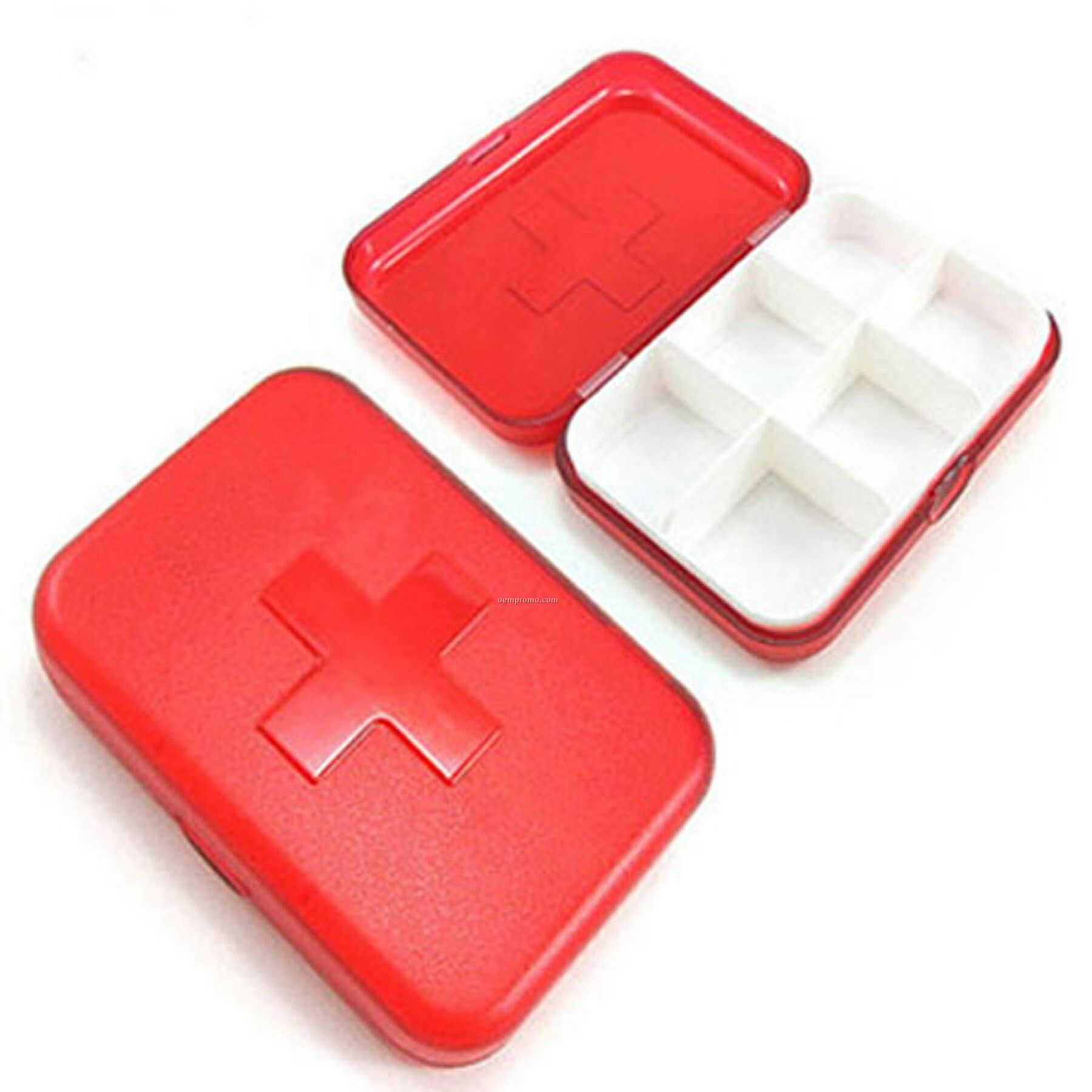 Swiss Six Grid Pill Box
