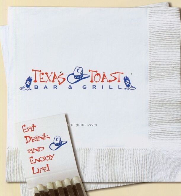 Unlimited Custom 1 Ply Luncheon Napkins (1 Color)