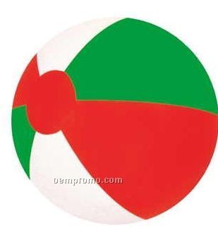 16" Inflatable Alternating 3 Color Beach Ball