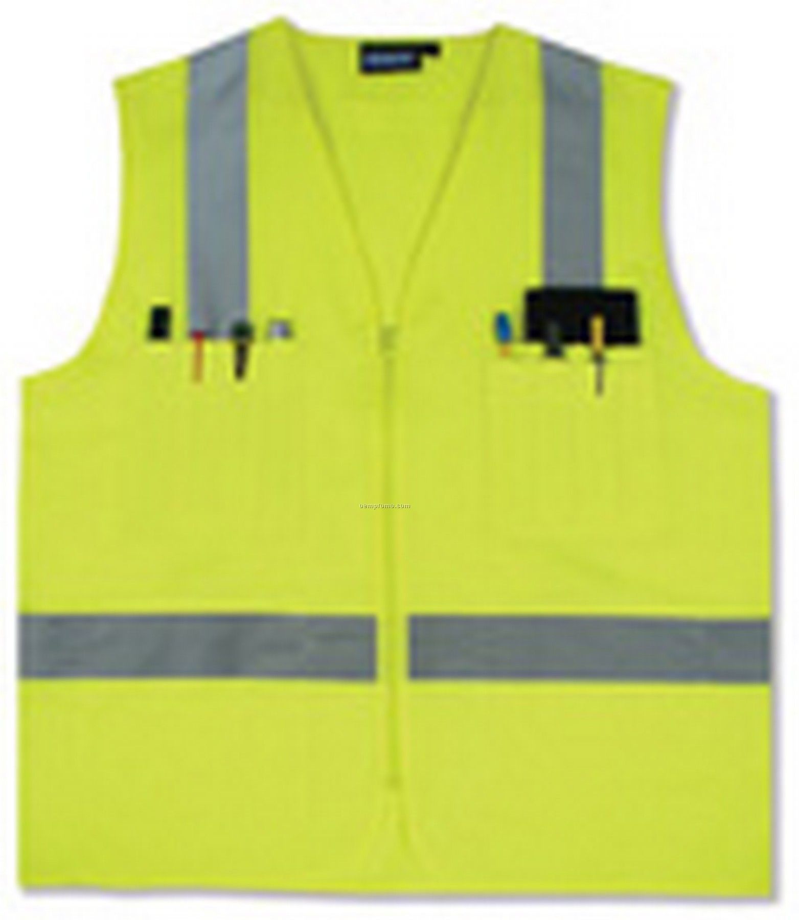 Aware Wear Class 2 Oxford Hi-viz Surveyors Vest W/ 12 Pockets