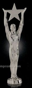 Bright Silver Star Achievement Figurine (11 1/2")