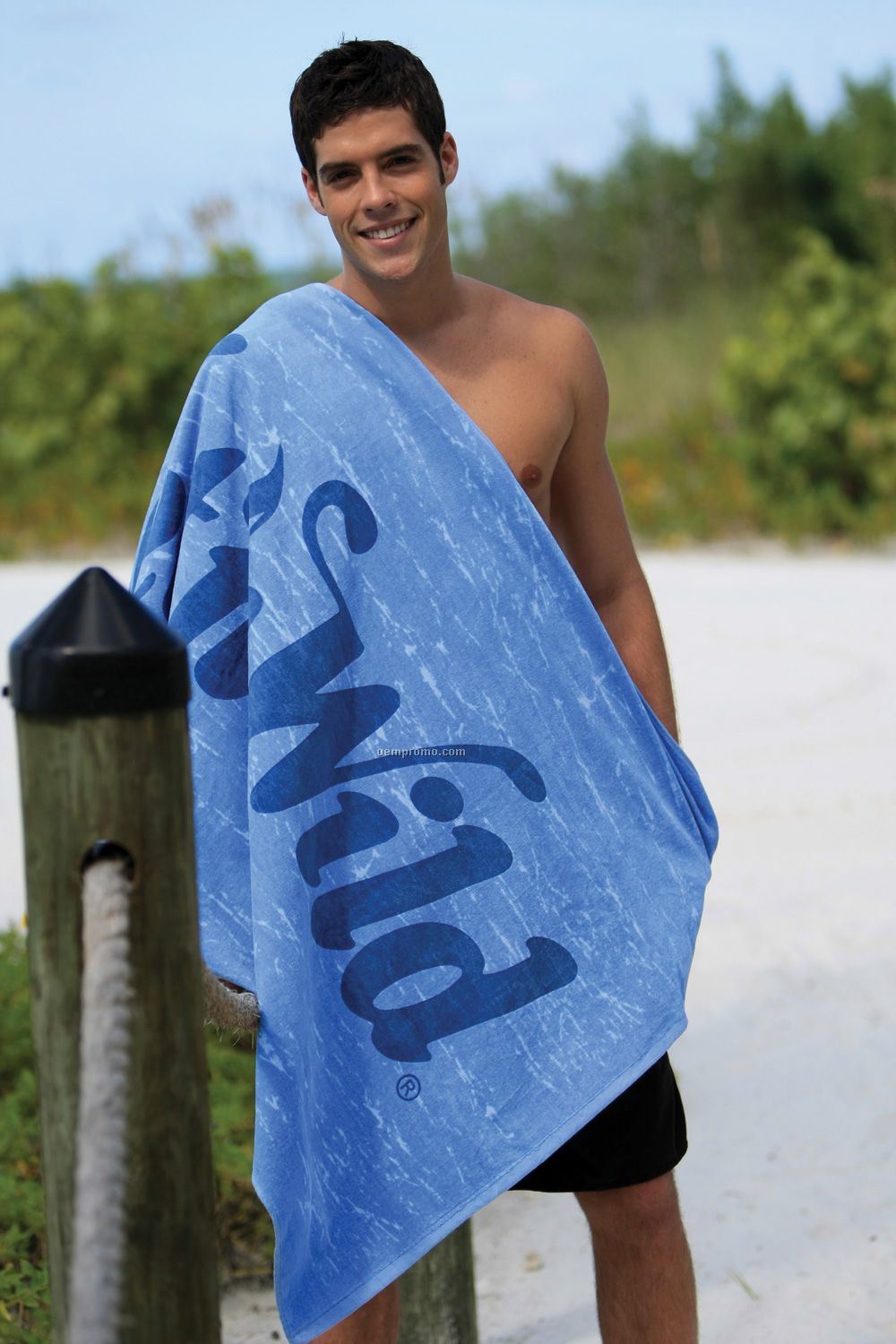 Distressed Stock Design Beach Towel - Printed 3 Day Proship