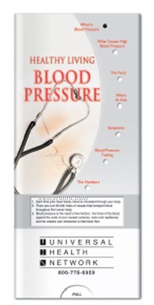 Pocket Slider Chart - Health Living Blood Pressure