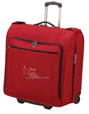 Red Deluxe Wheeled Garment Mobilizer Bag