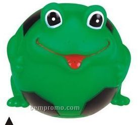 Rubber Soccer Ball Shaped Frog Bank