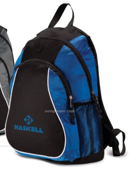Two Full Zipper Compartment Sport Backpack