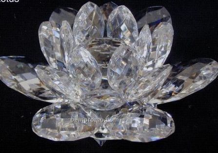 8" Clear Lotus Crystal Award (200mm)