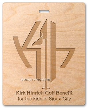 Wood Golf Tags 4"X5" Rect