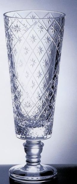 Large Crystal Diamond Net Vase (6"X15-1/2")