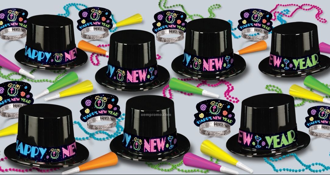 Neon Party New Year Assortment For 25