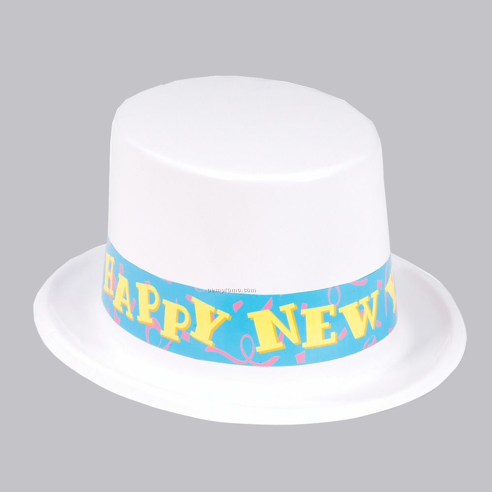 New Year White Top Hats