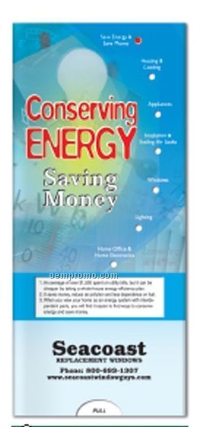 Pocket Slider Chart - Conserving Energy Saving Money