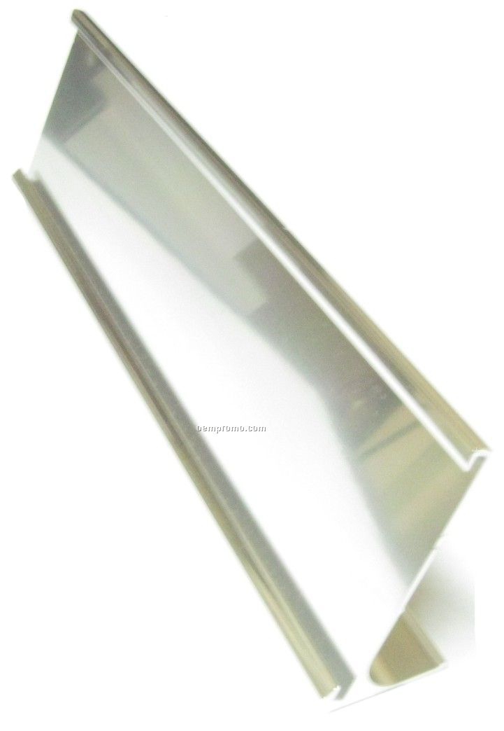 Silver Traditional Desk Easel Name Plate Holder - Holder Only (10")
