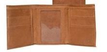 Chocolate Harness Leather Threefold Wallet W/ Id Window