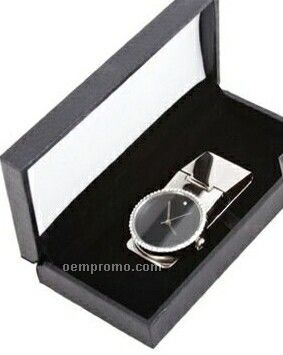 Crystal Watch Money Clip (Round Face)