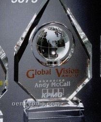 Global Gallery Crystal Magellan Global Award (9")