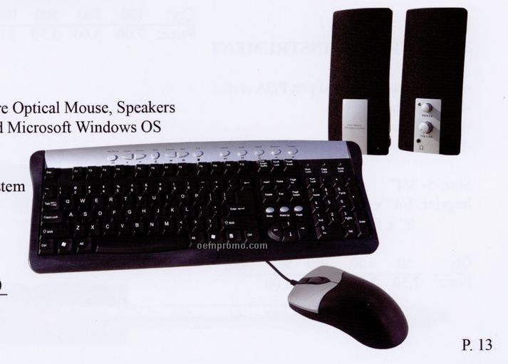 Keyboard/Speaker/Mouse 3-in-1 Combo Set