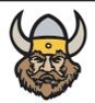 Stock Viking Mascot Chenille Patch