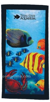 Fish Stock Design Beach Towel - Printed 3 Day Proship