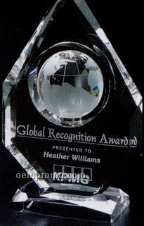 Global Gallery Crystal Magellan Global Award (11")