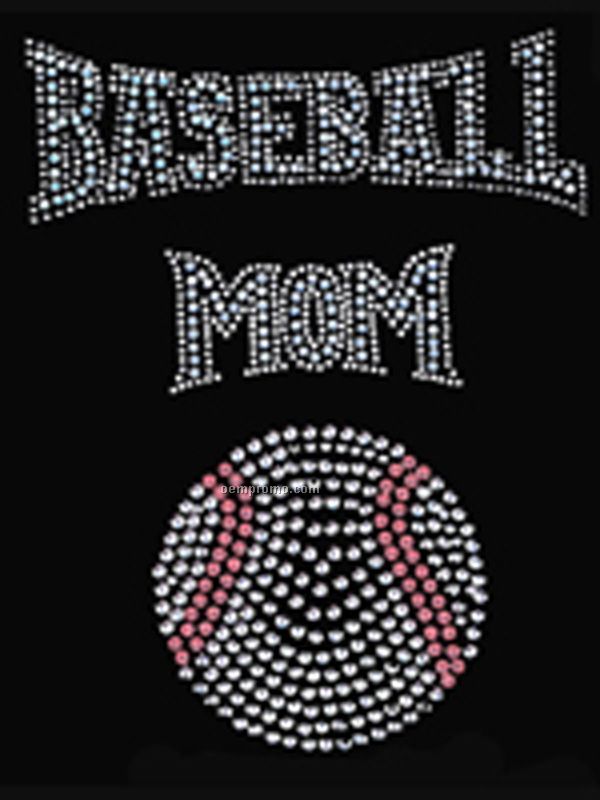 Rhinestone Transfer Baseball Mom