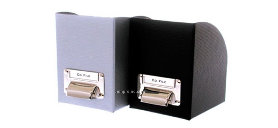 Euro Media Kit CD Or DVD File Box W/ Silver Card Holder (4.25