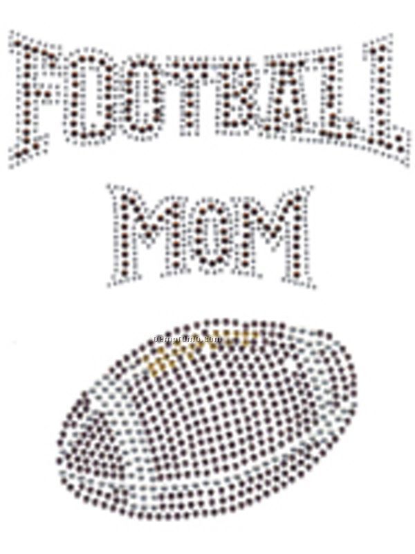 Football Mom Rhinestone Transfer