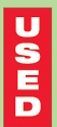 Two Sided Stock Street Banner Kit (Used) (Red/White Letters)