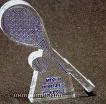 Acrylic Paperweight Up To 16 Square Inches / Tennis Racket