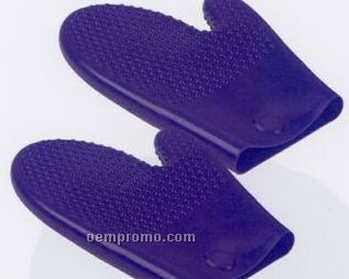 Blue Silicone Oven Mitts/ 2 Count (11")