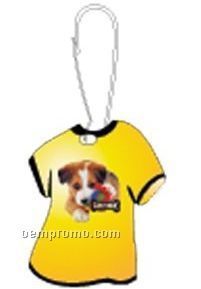 Border Collie Dog T-shirt Zipper Pull