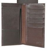 Chocolate Harness Leather Secretary Wallet