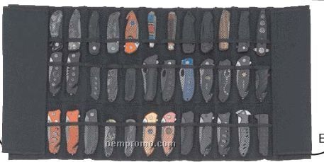 Maxam Padded Nylon Knife Display Roll Case